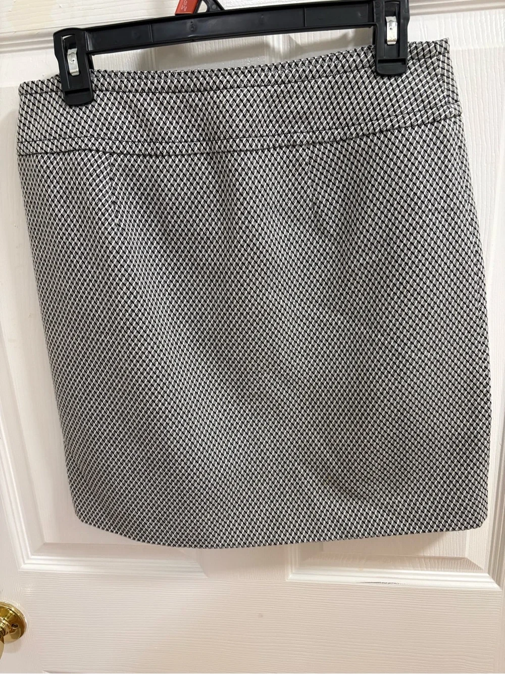 Vintage Ann Taylor Loft skirt, mini houndstooth